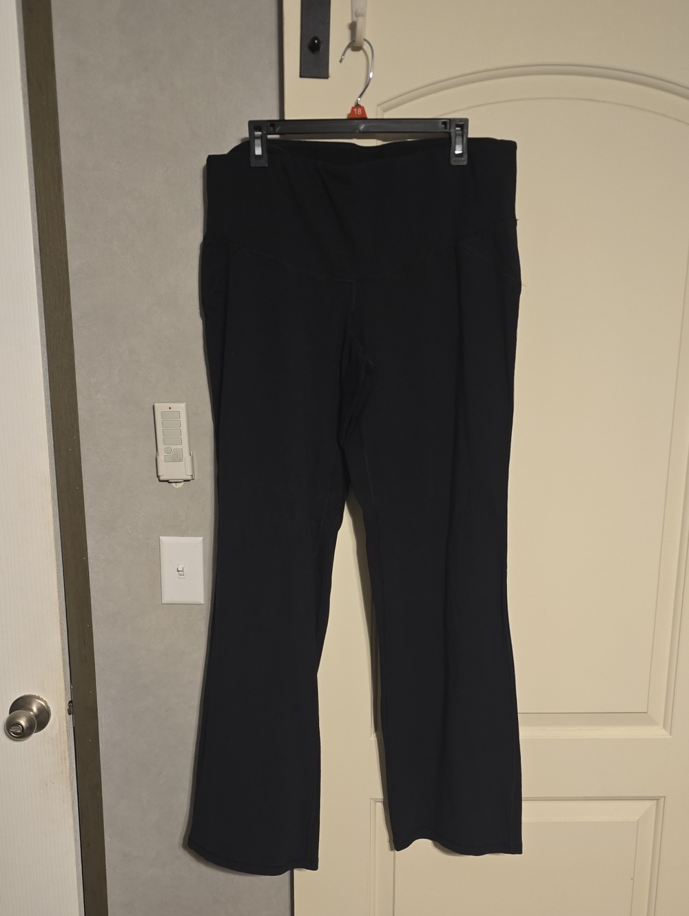Livi By Lane Bryant Black Boot-Cut Stretch Pants With Tummy Control